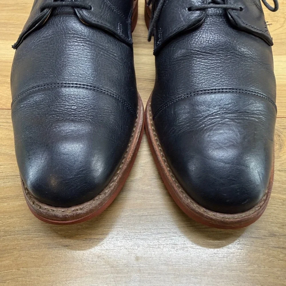 Allen Edmonds Oxford Dress Shoes Mens 9.5 E Black Business Money Cap Toe Dainite